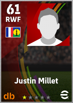 Justin Millet eFootball player card
