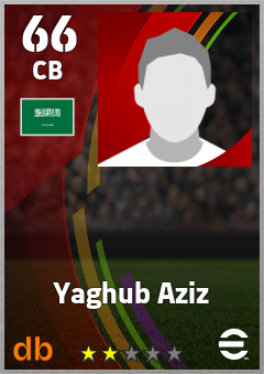 Yaghub Aziz — CB, OVR 66, MAX 66