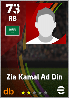 Zia Kamal Ad Din — RB, OVR 73, MAX 73