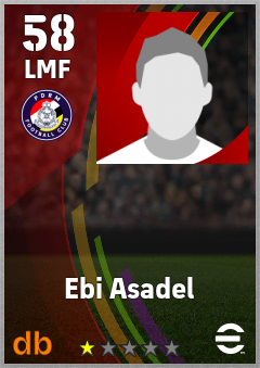 Ebi Asadel eFootball player card