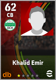 Khalid Emir — CB, OVR 62, MAX 62