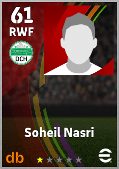 Soheil Nasri — RWF, OVR 61, MAX 61