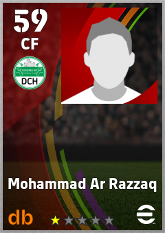 Mohammad Ar Razzaq — CF, OVR 59, MAX 59