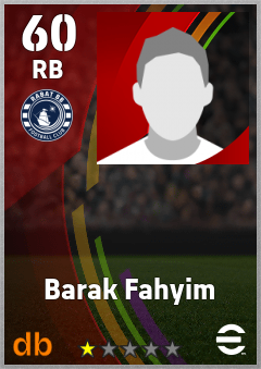 Barak Fahyim — RB, OVR 60, MAX 60