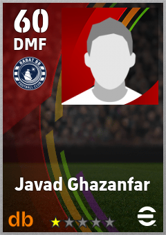 Javad Ghazanfar — DMF, OVR 60, MAX 60