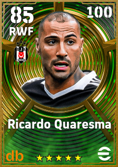 Ricardo Quaresma — RWF, OVR 85, MAX 100