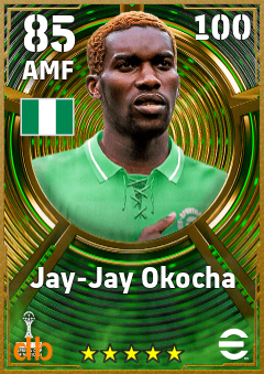 Jay-Jay Okocha — AMF, OVR 85, MAX 100