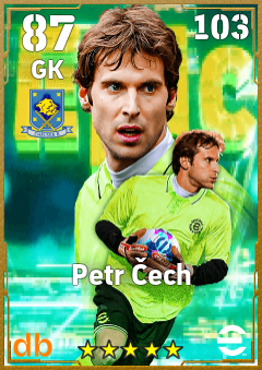 Petr Čech — GK, OVR 87, MAX 90