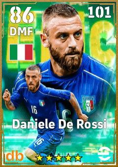 Daniele De Rossi — DMF, OVR 86, MAX 88