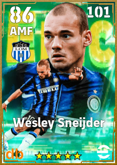 Wesley Sneijder — AMF, OVR 86, MAX 88