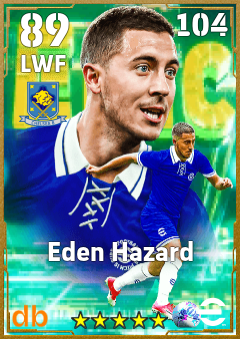 Eden Hazard — LWF, OVR 89, MAX 104
