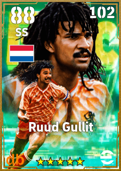 Ruud Gullit — SS, OVR 88, MAX 102
