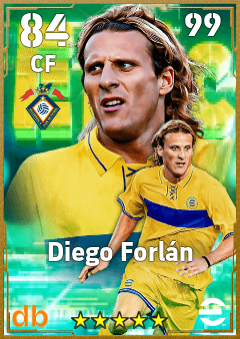 Diego Forlán — CF, OVR 84, MAX 99