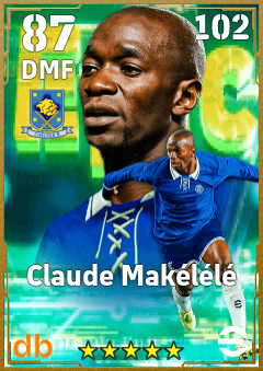 Claude Makélélé — DMF, OVR 87, MAX 89