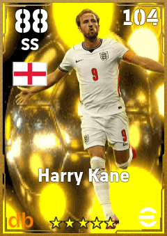 Harry Kane — SS, OVR 88, MAX 104