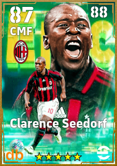 Clarence Seedorf — CMF, OVR 87, MAX 88