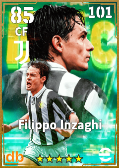 Filippo Inzaghi — CF, OVR 85, MAX 101