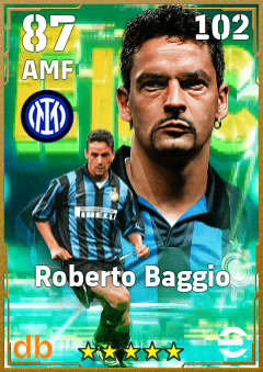 Roberto Baggio — AMF, OVR 87, MAX 102