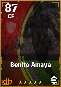 Benito Amaya — CF, OVR 87, MAX 87