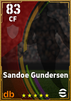 Sandoe Gundersen — CF, OVR 83, MAX 83
