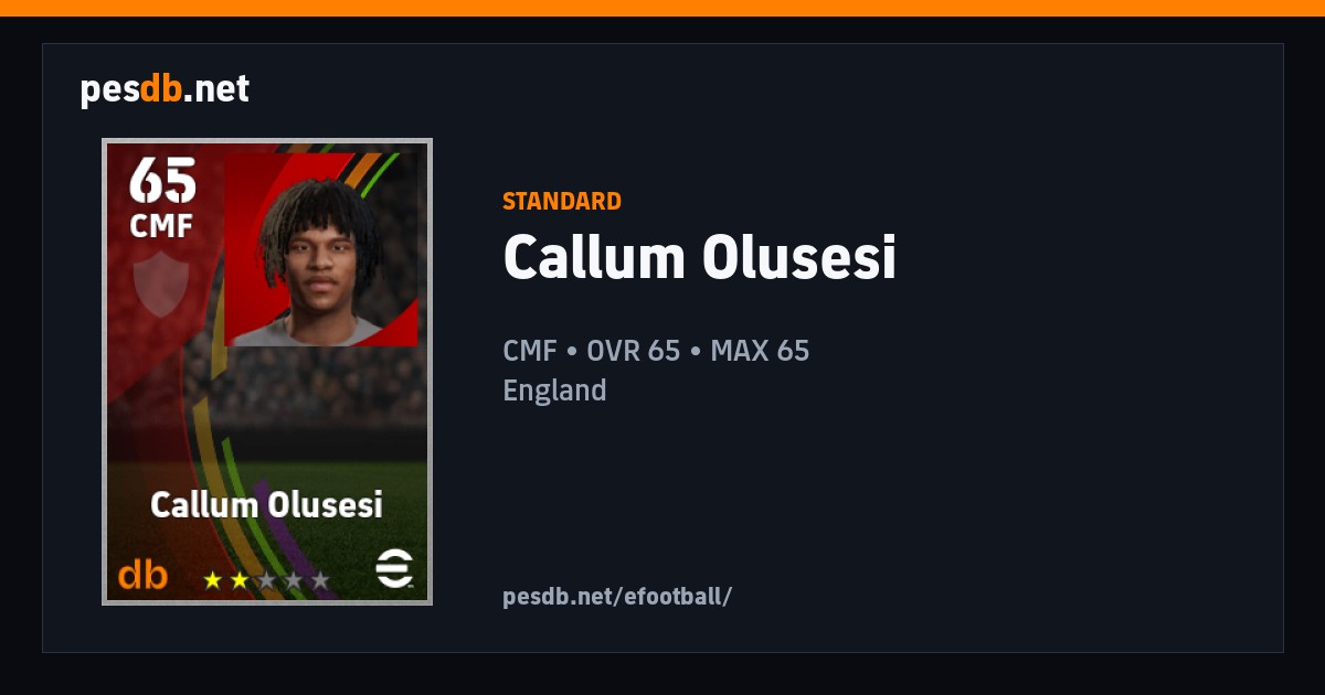 Callum Olusesi - Standard | pesdb.net