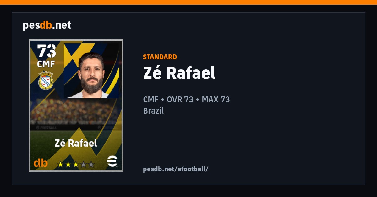 Zé Rafael - Standard | pesdb.net